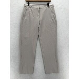 Lululemon Pants Womens 10 Beige Straight Leg Ankle Golf Dressy Stretch Casual